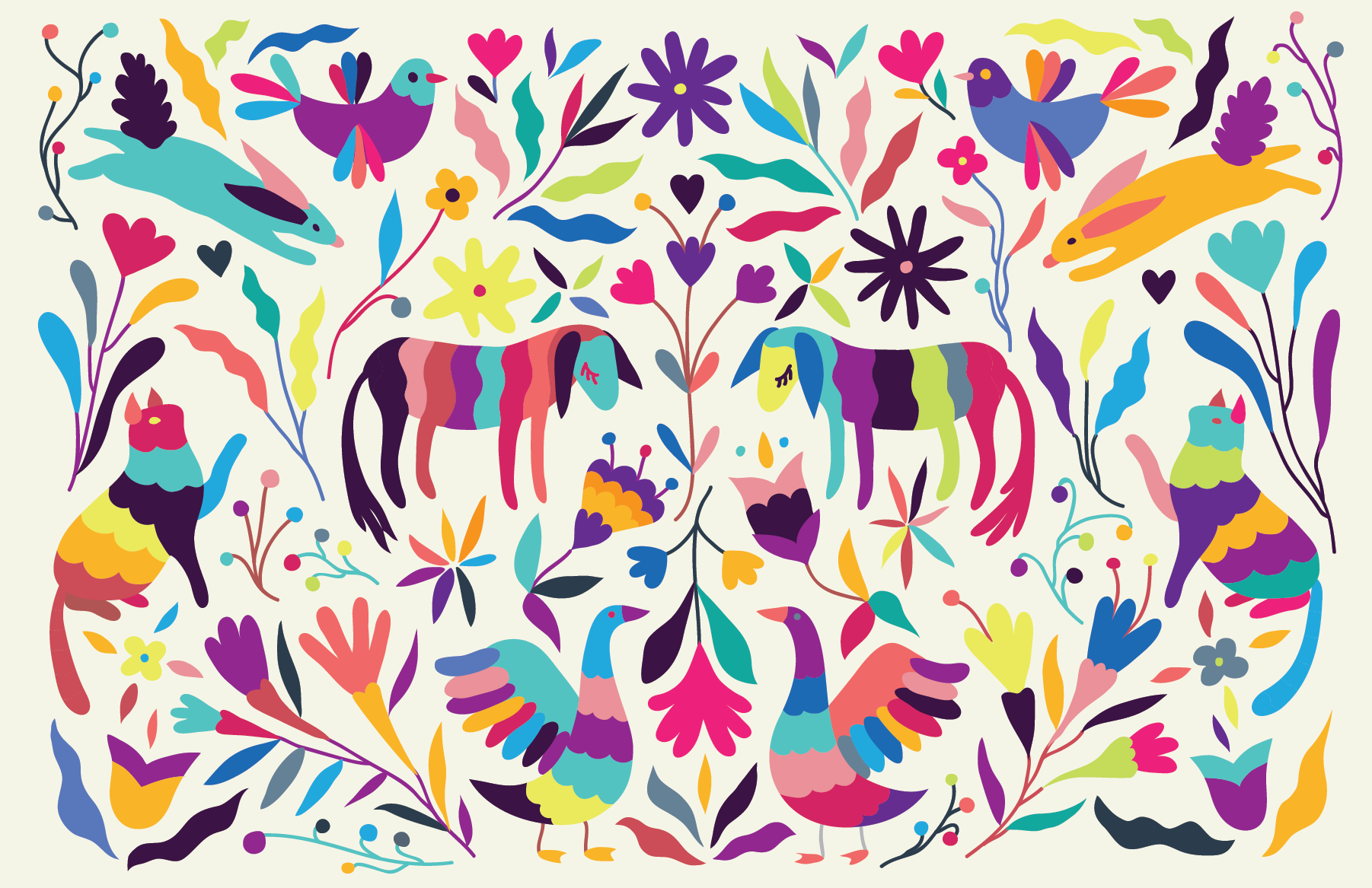 Otomi folk III vertical blinds