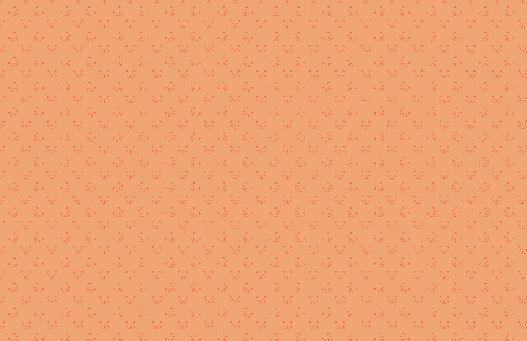 Orange kittens roller blinds