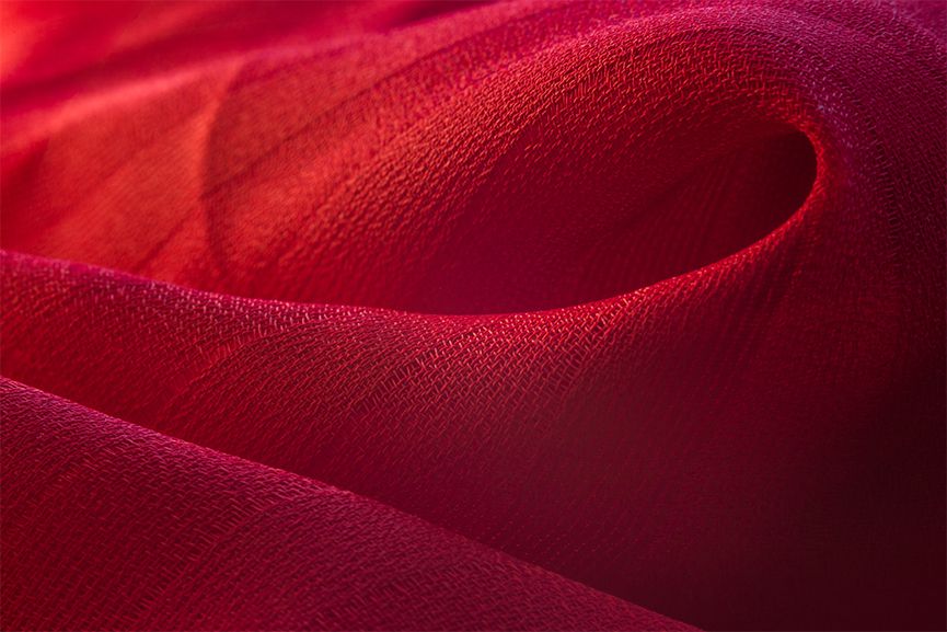 Red Cloth II vertical blinds