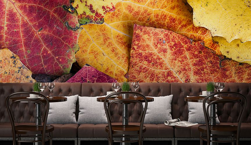 Green Leaves Corner – trendy wall mural – Photowall