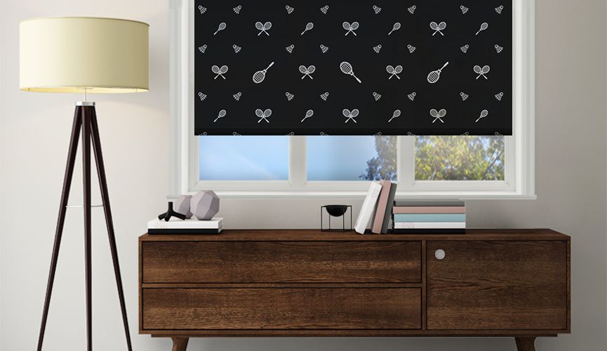 Badminton game roller blinds