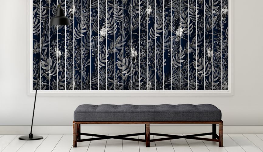 In my grey garden vertical blinds