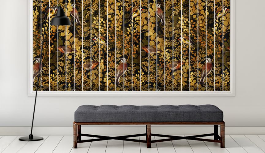 Golden garden III vertical blinds