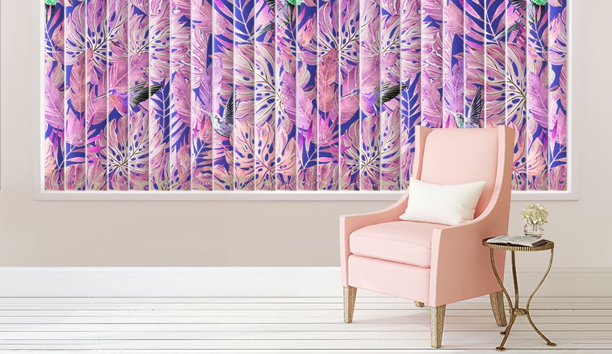 Tropical Jungle vertical blinds