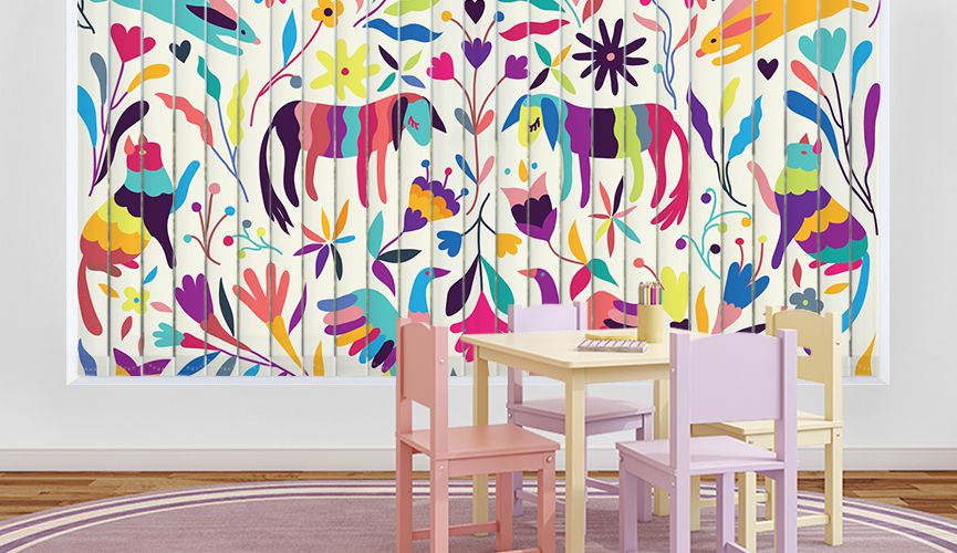 Otomi folk III vertical blinds