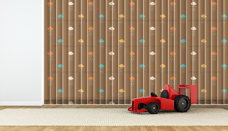 Rain Confetti vertical blinds