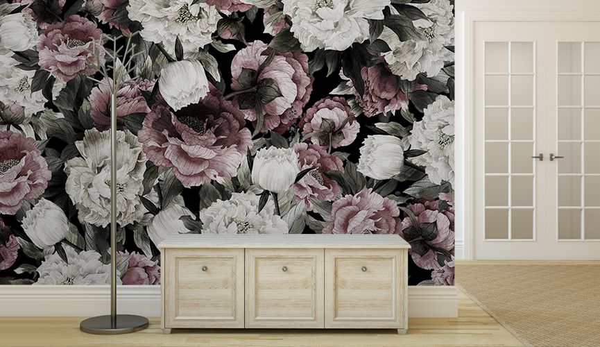 Colorful Peonies wall murals