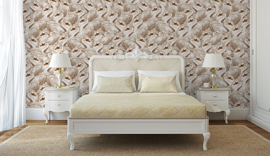 Spring Swans wall murals