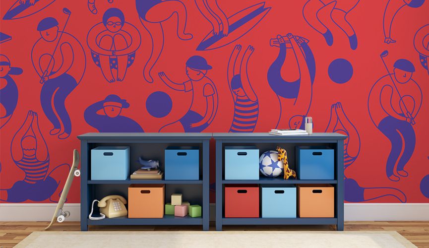 Sportsman wall murals