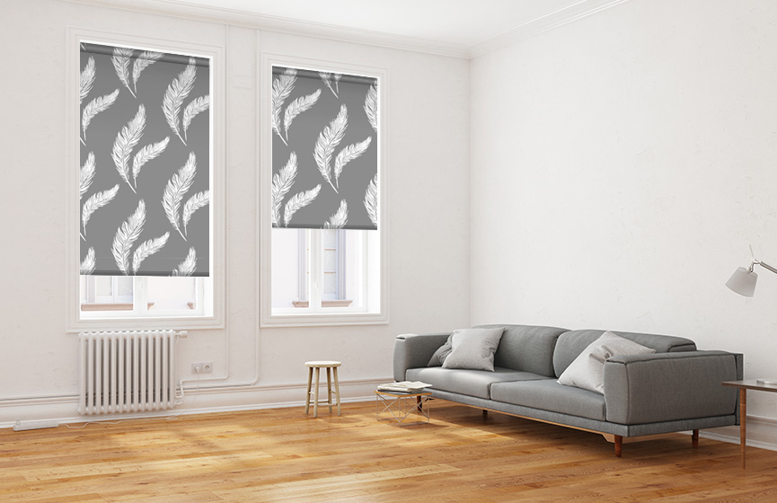 White Feathers roller blinds