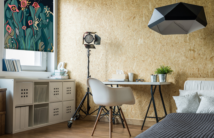 Green night plants roller blinds
