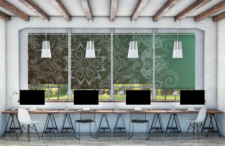 Summer mandala roller blinds