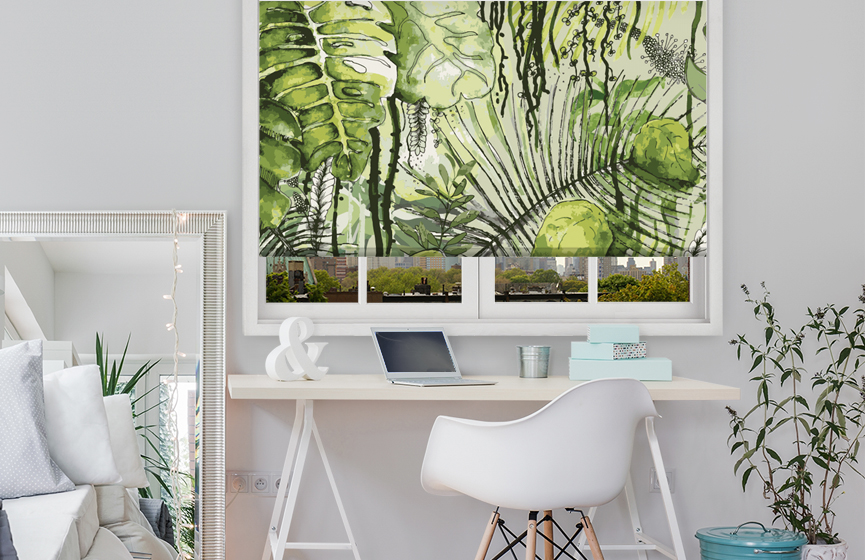 Jungle roller blinds