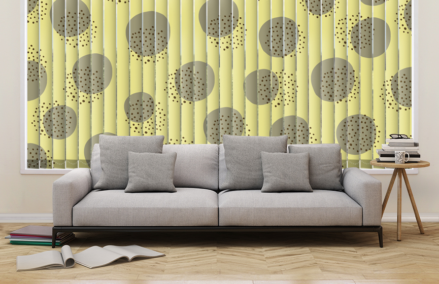 Spring honey vertical blinds