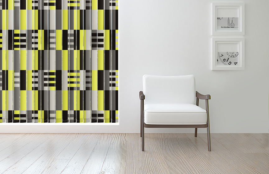 Yellow stripes weaving