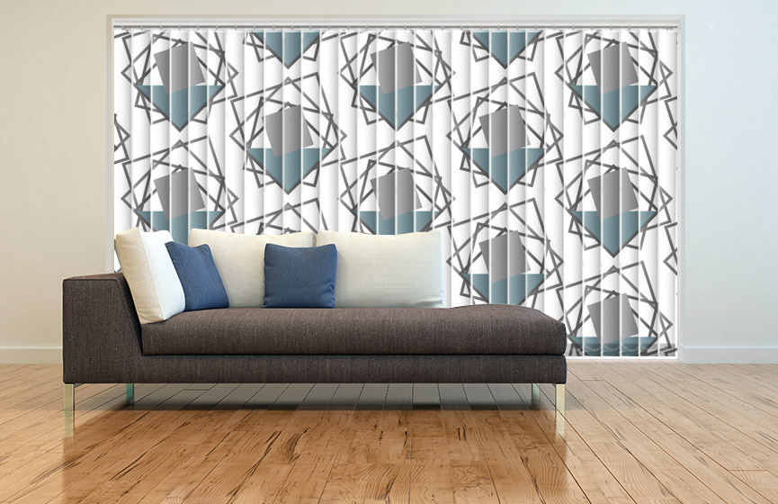Angled clouds vertical blinds