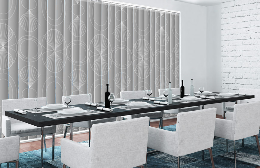 Oval manor carpet vertical blinds