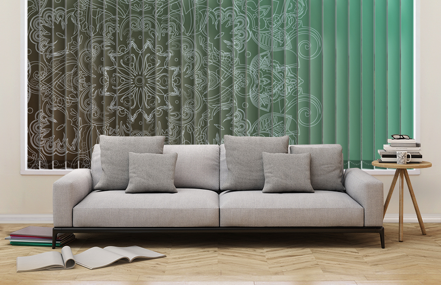 Summer mandala vertical blinds