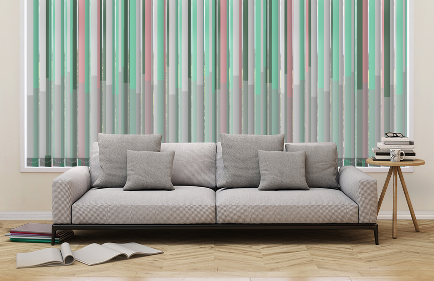 Pastel lines vertical blinds