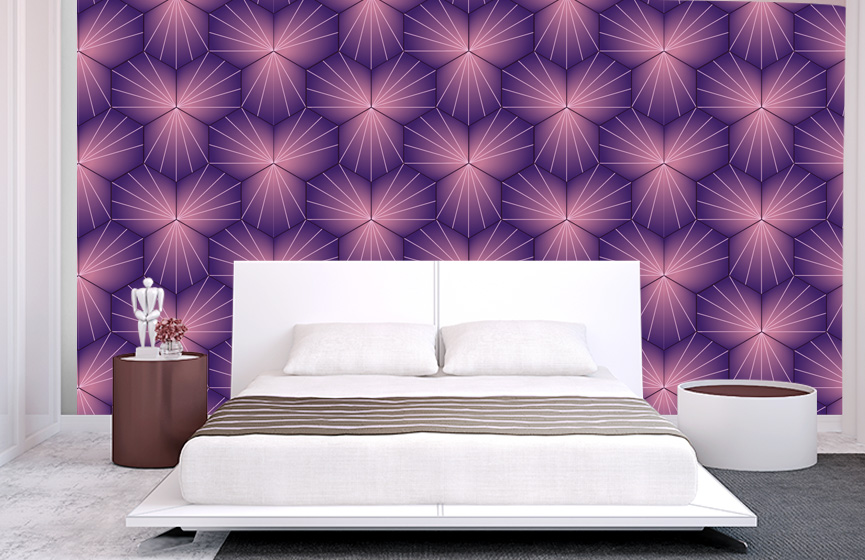 Purple wall decor for bedroom hot sale