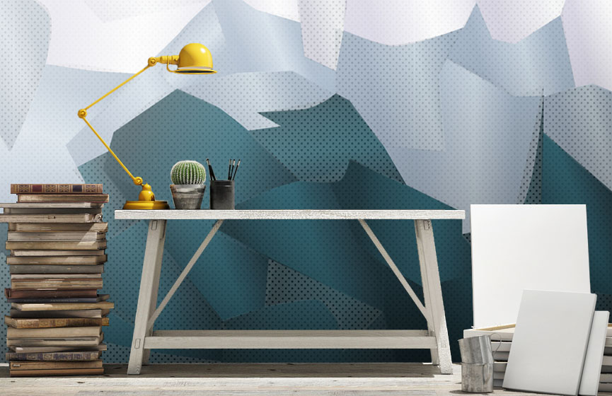 Blue mountains wall murals