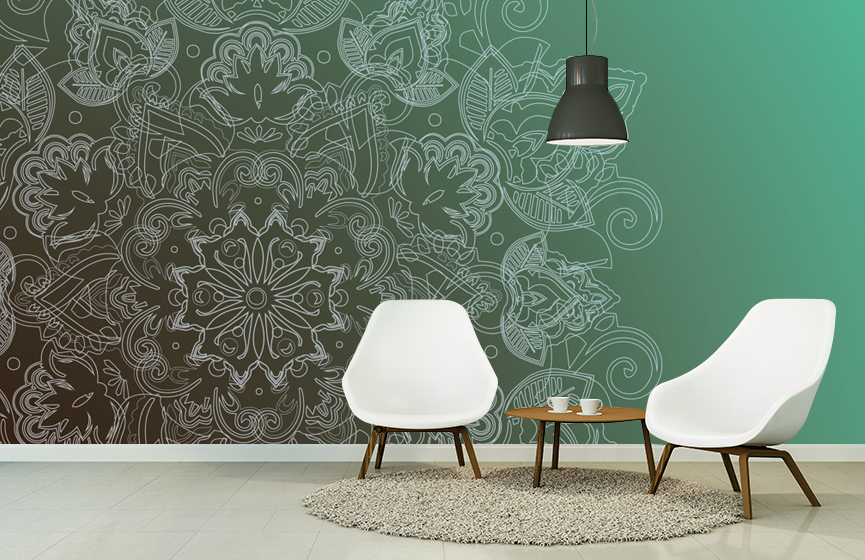 Summer mandala wall murals