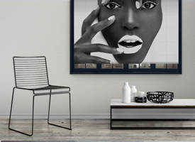 Black and White roller blinds