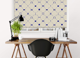 Patterned roller blinds