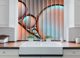 Kitchen vertical blinds
