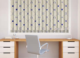 Patterned vertical blinds