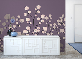 Colourful wall murals