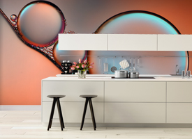 Kitchen wall murals