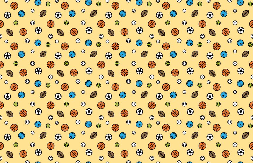 Sports balls yellow